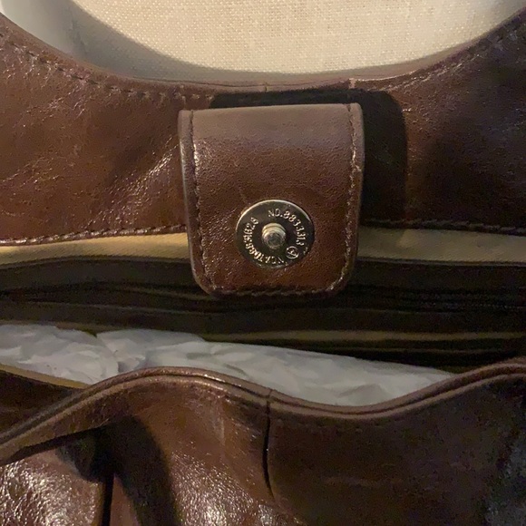 Liz Claiborne Vintage Rare Brown Leather Bag - Picture 6 of 10